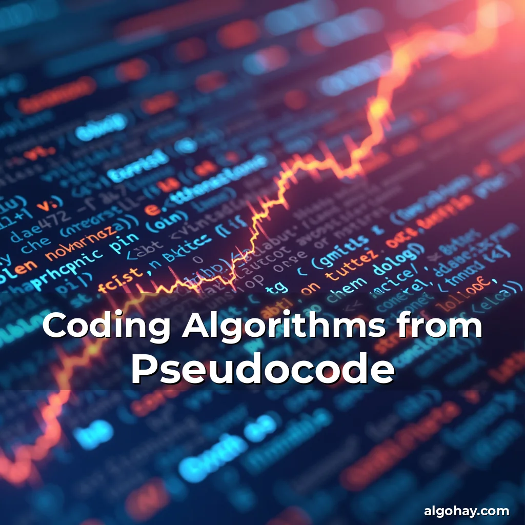 Coding Algorithms from Pseudocode